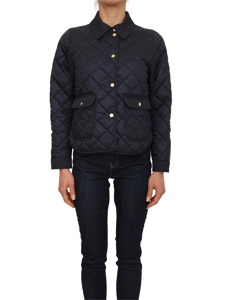 Piumino trapuntato Asti Marella in tessuto antigoccia blu