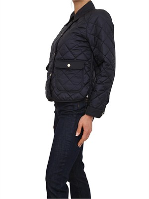 Piumino trapuntato Asti Marella in tessuto antigoccia blu in DONNA