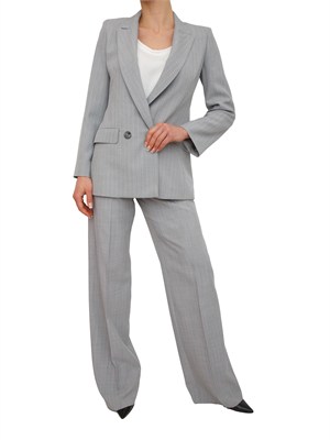 Giacca Canzone Marella in tela tecnica grigia effetto malfilÉ in DONNA