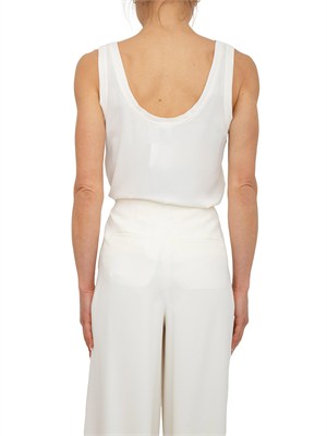 Canotta Alacre Marella in satin light fluido avorio in DONNA