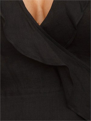 Abito Gioco Marella in puro lino nero in DONNA