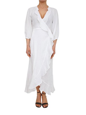 Abito Gioco Marella in puro lino bianco in DONNA