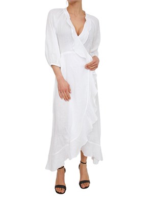 Abito Gioco Marella in puro lino bianco in DONNA