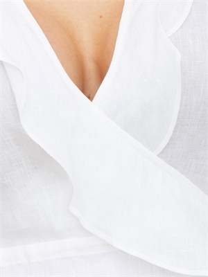 Abito Gioco Marella in puro lino bianco in DONNA