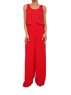 Canotta Alacre Marella in satin light fluido rosso in DONNA