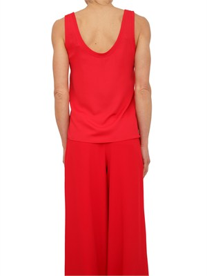 Canotta Alacre Marella in satin light fluido rosso in DONNA