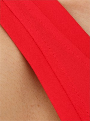 Canotta Alacre Marella in satin light fluido rosso in DONNA