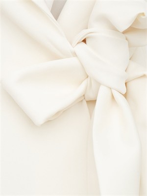 Giacca Meandro Marella in crêpe envers satin avorio in DONNA