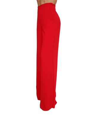 Pantaloni Campo Marella in crêpe envers satin rosso in DONNA