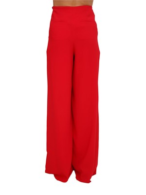 Pantaloni Campo Marella in crêpe envers satin rosso in DONNA