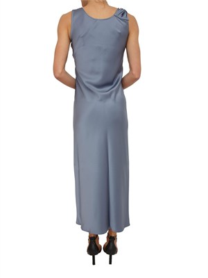 Abito Ovale Marella in double satin azzurro in DONNA