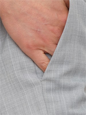 Pantaloni Airone Marella in tela bistretch grigia a righe effetto malfilÉ in DONNA