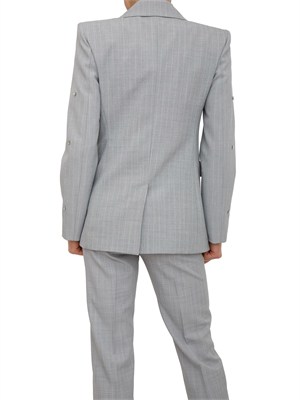 Giacca Passo Marella in tela stretch grigia con cristalli in DONNA