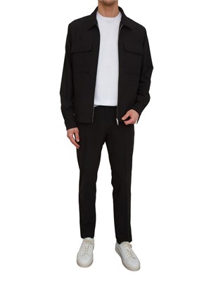 Camicia overshirt uomo Antony Morato in misto viscosa nero in UOMO