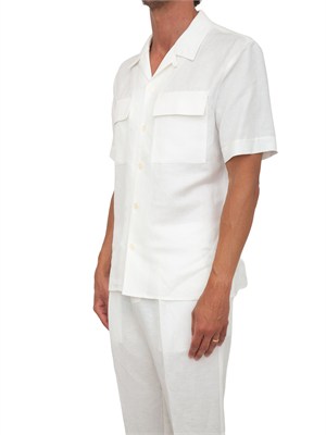 Camicia bianca Antony Morato in lino e viscosa in UOMO