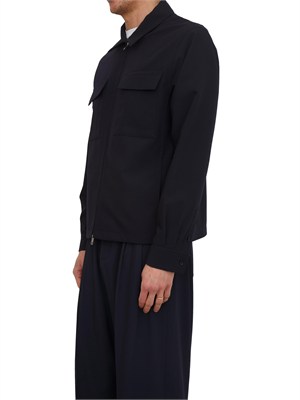 Camicia overshirt uomo Antony Morato in misto viscosa blu in UOMO