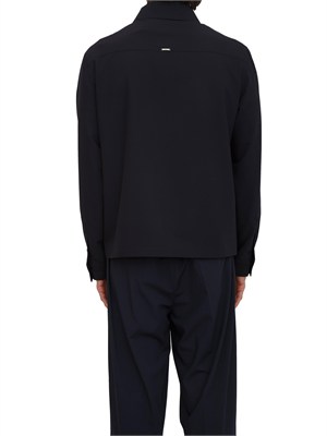 Camicia overshirt uomo Antony Morato in misto viscosa blu in UOMO