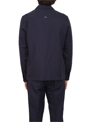 Camicia overshirt Antony Morato in lino e viscosa blu in UOMO