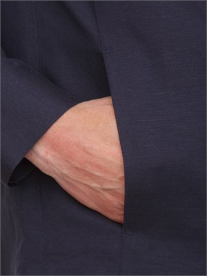 Camicia overshirt Antony Morato in lino e viscosa blu in UOMO