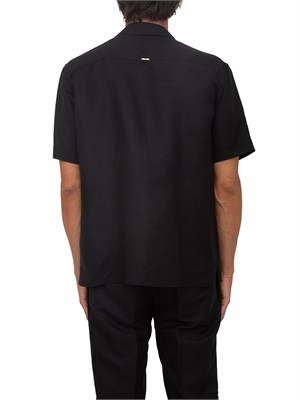 Camicia nera Antony Morato in lino e viscosa in UOMO