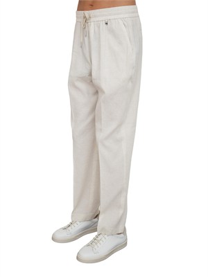 Pantaloni uomo Antony Morato in misto viscosa e lino beige in UOMO