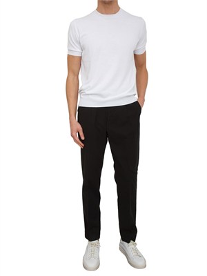 Pantaloni uomo Antony Morato in misto lino e cotone neri in UOMO