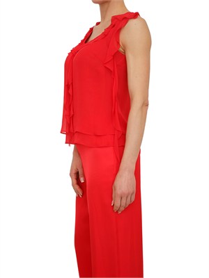 Top Blugirl in georgette di viscosa animalier in DONNA