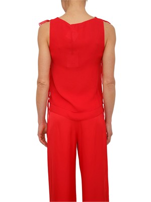 Top Blugirl in georgette di viscosa animalier in DONNA