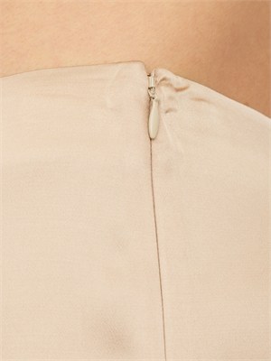 Pantaloni Blugirl in raso di viscosa cammello in DONNA