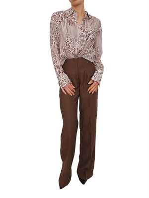 Camicia Blugirl in seta stretch animalier in DONNA