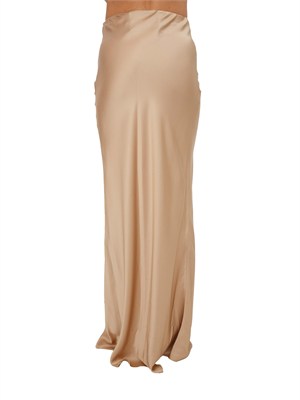 Gonna lunga Blugirl in raso di viscosa cammello in DONNA
