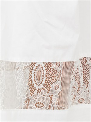 Abito Blugirl in cotone bianco con pizzo in DONNA