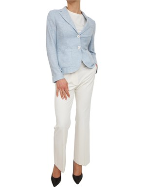 Giacca donna Circolo 1901 in lino e cotone celeste in DONNA