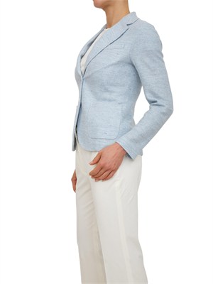 Giacca donna Circolo 1901 in lino e cotone celeste in DONNA