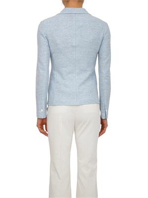 Giacca donna Circolo 1901 in lino e cotone celeste in DONNA