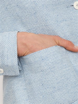 Giacca donna Circolo 1901 in lino e cotone celeste in DONNA