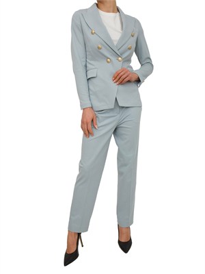 Pantaloni donna Circolo 1901 in oxford celeste in DONNA