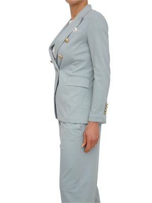 Giacca doppiopetto donna Circolo 1901 in oxfort celeste in DONNA
