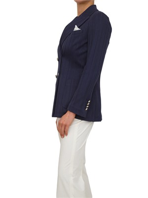 Giacca doppiopetto donna Circolo 1901 in cotone blu in DONNA