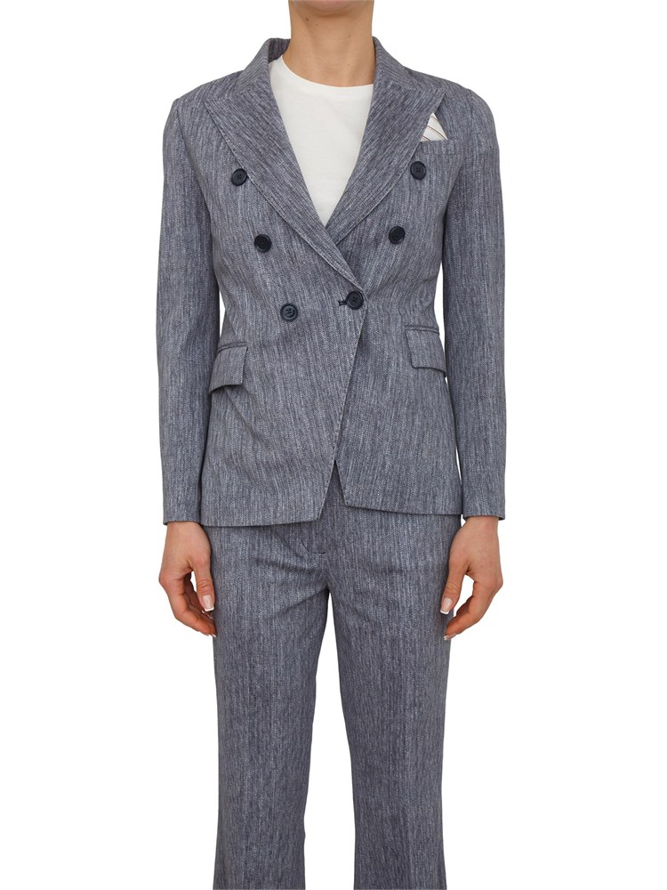 Giacca doppiopetto donna Circolo 1901 in cotone effetto denim