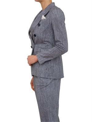 Giacca doppiopetto donna Circolo 1901 in cotone effetto denim in DONNA