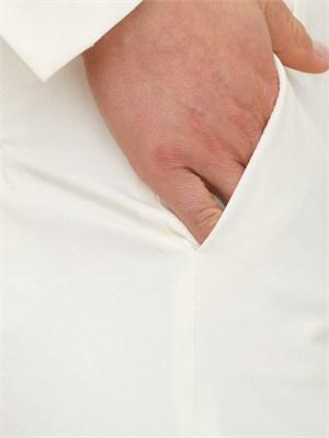 Pantalone bootcut donna Circolo 1901 in jersey bianco in DONNA