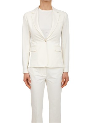 Giacca donna Circolo 1901 in light jersey stretch bianco in DONNA