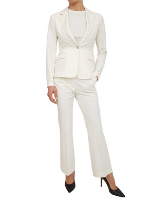 Giacca donna Circolo 1901 in light jersey stretch bianco in DONNA