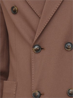 Giacca uomo doppiopetto Circolo 1901 in piquet filo di scozia marrone in UOMO