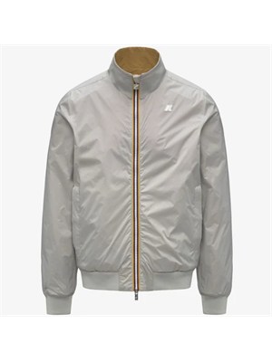 Giubbino Arsene K-Way uomo senape e reversibile grigio ghiaccio in UOMO