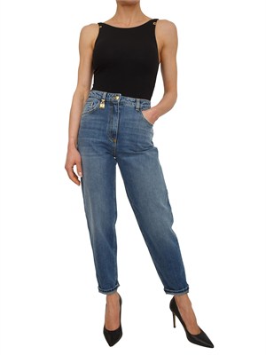 Body in jersey crêpe nero Elisabetta Franchi in DONNA