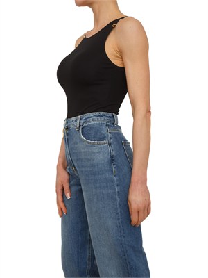 Body in jersey crêpe nero Elisabetta Franchi in DONNA