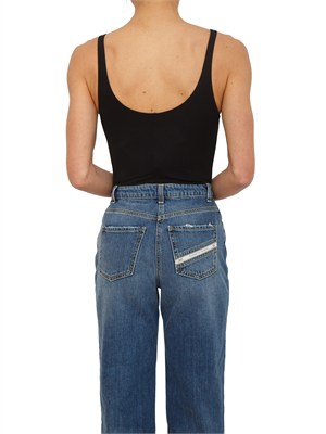 Body in jersey crêpe nero Elisabetta Franchi in DONNA