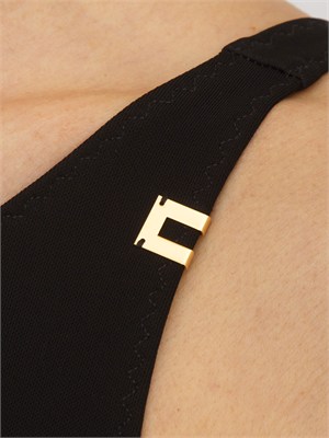 Body in jersey crêpe nero Elisabetta Franchi in DONNA